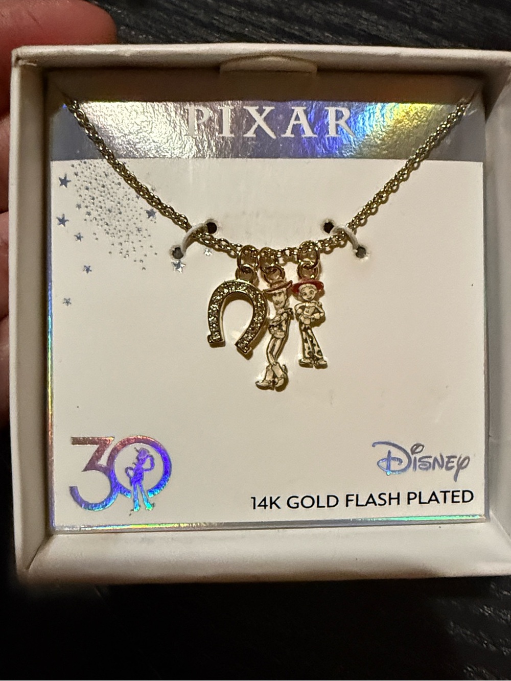 Toy Story 14K Gold Plated Charm Necklace